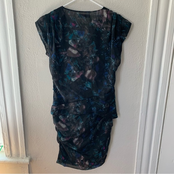 IRO MARTY WATERCOLOR CHIFFON DRESS 8 - Picture 5 of 7